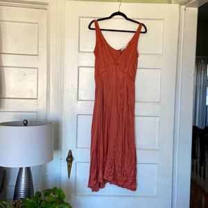 Beautiful Silky v neck dress